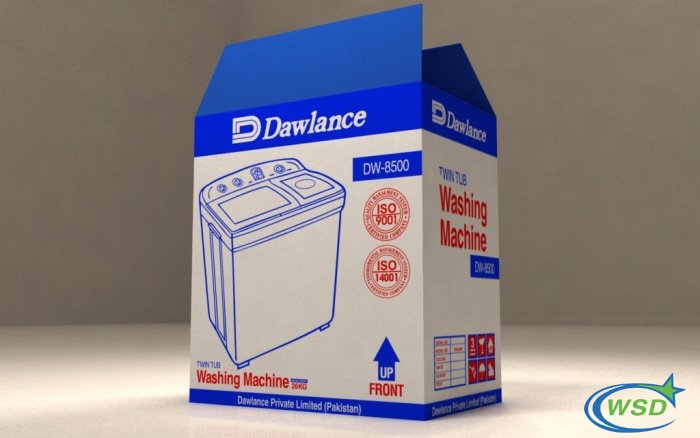 彩色印刷(shua)洗衣機包(bao)裝箱